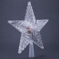 Миниатюра: Новогодние украшение Звезда на елку пласт звезда с диодами 18 см
