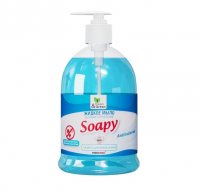 Миниатюра: Жидкое мыло 500мл с дозатором антибактериальное Soapy/12