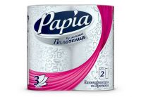 Миниатюра: Полотенце бумажное PAPIA 3сл. 2рулона