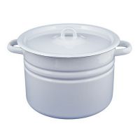 Миниатюра: Кастрюля эм. 8л цилиндр светлый