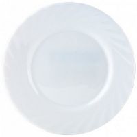 Миниатюра: Тарелка пирожковая 16см ТРИАНОН стекло белый