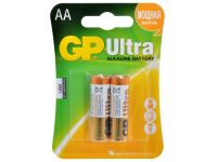 Миниатюра: Батарейка АА GP LR6 ULTRA Alkaline 15AU-2CR2 2шт в блистере