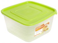 Миниатюра: Контейнер д/продуктов 3л пласт. (СВЧ) Унико квадратный