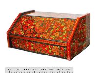 Миниатюра: Хлебница дерево роспись Хохлома (38*18*18,5см)