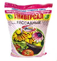Миниатюра: Грунт универсальный рассадный 10л Золото флоры д/овощ.и цвет. культур