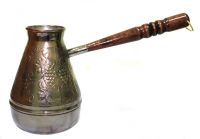 Миниатюра: Турка медная 700гр (Виноград)