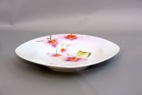 Миниатюра: Тарелка глубокая/суповая 23см 550мл фарфор квадрат Орхидея
