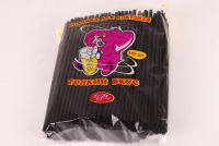 Миниатюра: Трубочка/Соломка д/напитков 250шт Слоник Черная