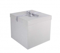 Миниатюра: Коробка подар. КОКОС For you 242525 серебро (22*22*22см)