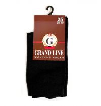 Миниатюра: Носки женские GRAND LINE, арт. Ж-30, черные, р. 25