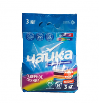 Миниатюра: Стиральный порошок 3кг Чайка автомат,Северное сияние,колор