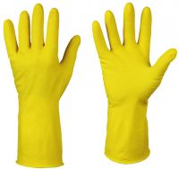 Миниатюра: Перчатки резиновые желтые L VETTA