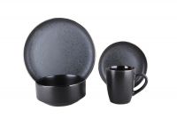 Миниатюра: Набор столовый 4/16 c сал.,фарфор Elite black