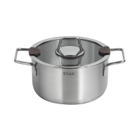 Миниатюра: Кастрюля нерж. 3л ,20*10.5 см (стенка 0,6мм,дно 2,9мм)Taller