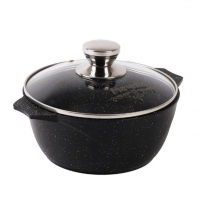 Миниатюра: Кастрюля лит.ал. 3л АП Гранит black star Induction Pro