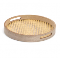 Миниатюра: Поднос круглый 30см дерев. RATTAN