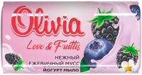 Миниатюра: Мыло 140г Love Nature & Fruttis Нежный ежевичный мусс/48
