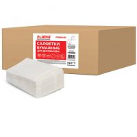 Миниатюра: Салфетки бум. д/ диспенсера, LAIMA (N2) PREMIUM, 1-сл, 30пач по 100шт., 17*15,5см