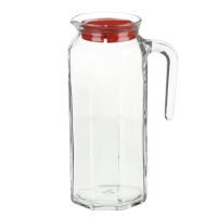 Миниатюра: Кувшин 1л стекло Кошем красн.крышка