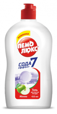 Миниатюра: Средство д/мытья посуды 450мл Пемолюкс яблоко (10)