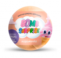 Миниатюра: Соль д/ванны шипучая бомбочка с игрушкой Мороженка 115г/8340