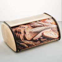 Миниатюра: Хлебница нерж. с декоративной крышкой ALPENKOK (36*23*14,5см)
