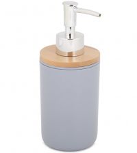 Миниатюра: Диспенсер-Дозатор для жидкого мыла Бамбук (серый)