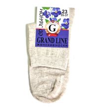 Миниатюра: Носки женские GRAND LINE арт. ЖЛ-13, лен, длинный, р. 23