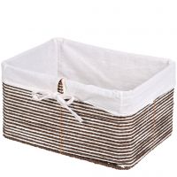 Миниатюра: Корзина 35*25*18,5см, плетеная, бумага, коричневая