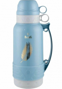 Миниатюра: Термос 1,8л со стеклянной колбой,цвет голубой