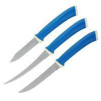 Миниатюра: Набор ножей кухонных 3пр. (д/томатов 12.7см,д/мяса 12.7см,д/овощей 7.6см)Tramontina Felice 23499/177