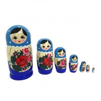 Миниатюра: Матрешка 5 кукольная Семеновская гуашь