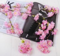 Миниатюра: Цветок искусствен.4*124 см, Яблоневый цвет розовый