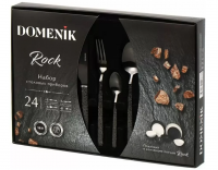 Миниатюра: Набор столовых приборов 24 предмета ROCK BLACK