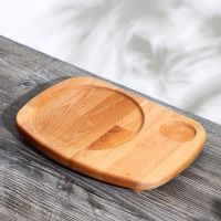 Миниатюра: Подставка д/сковороды Adelica,д/подачи горячего,пропитано минеральным маслом, 30,5*22см,берёза