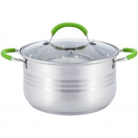 Миниатюра: Кастрюля нерж. 6,1л ст/кр. Bekker De Luxe