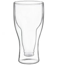 Миниатюра: Бокал д/пива боросил.стекло с дв.стенками 380 мл Дуо 8,5х8,5х18 см Magistro