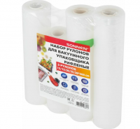 Миниатюра: Рулоны д/вакуумного упаковщика,рифленые,НАБОР 5шт, (12/15/20/25/28см*500см), SONNEN