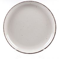 Миниатюра: Тарелка обеденная 26см керамика,круглая, White Fusion, Daniks, белая