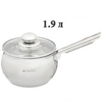 Миниатюра: Ковш нерж. 1,9л 16см ст/кр. Классика Daniks