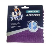 Миниатюра: Салфетка для окон TURBOMAG WINDOW микрофибра 270г/м2, 30*30 см, 1 шт.