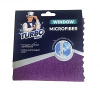Миниатюра: Салфетка д/уборки 1шт 30*30см микрофибра (д/окон) TURBOMAG WINDOW 270г/м2
