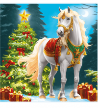 Миниатюра: Салфетки бумажные NEW LINE FRESCO Лошадка, 2 слоя, 33*33 см, 20 штук