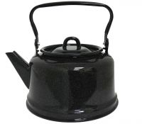 Миниатюра: Чайник эм. 3,5л чёрный рябчик (закатн.дно)