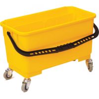 Миниатюра: Ведро тележка на колесах д/уборки 24л,отжим для окномоек и PVA швабр, LAIMA PROF