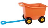 Миниатюра: Тележка д/игр большая на колесах, оранжевый