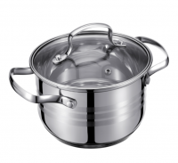 Миниатюра: Кастрюля нерж.5л ст.кр. 22*13,5см Linea CINTURA