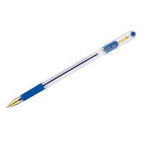 Миниатюра: Ручка шариковая MunHwa MC Gold синяя, 0,5мм, грип, штрих-код