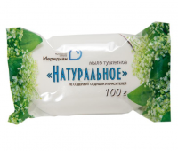 Миниатюра: Мыло туалетное 100г НАТУРАЛЬНОЕ (Меридиан), ш/к 91029