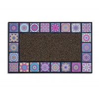 Миниатюра: Коврик придверный 76*45см MOSAIC QUADRO фиолетовый